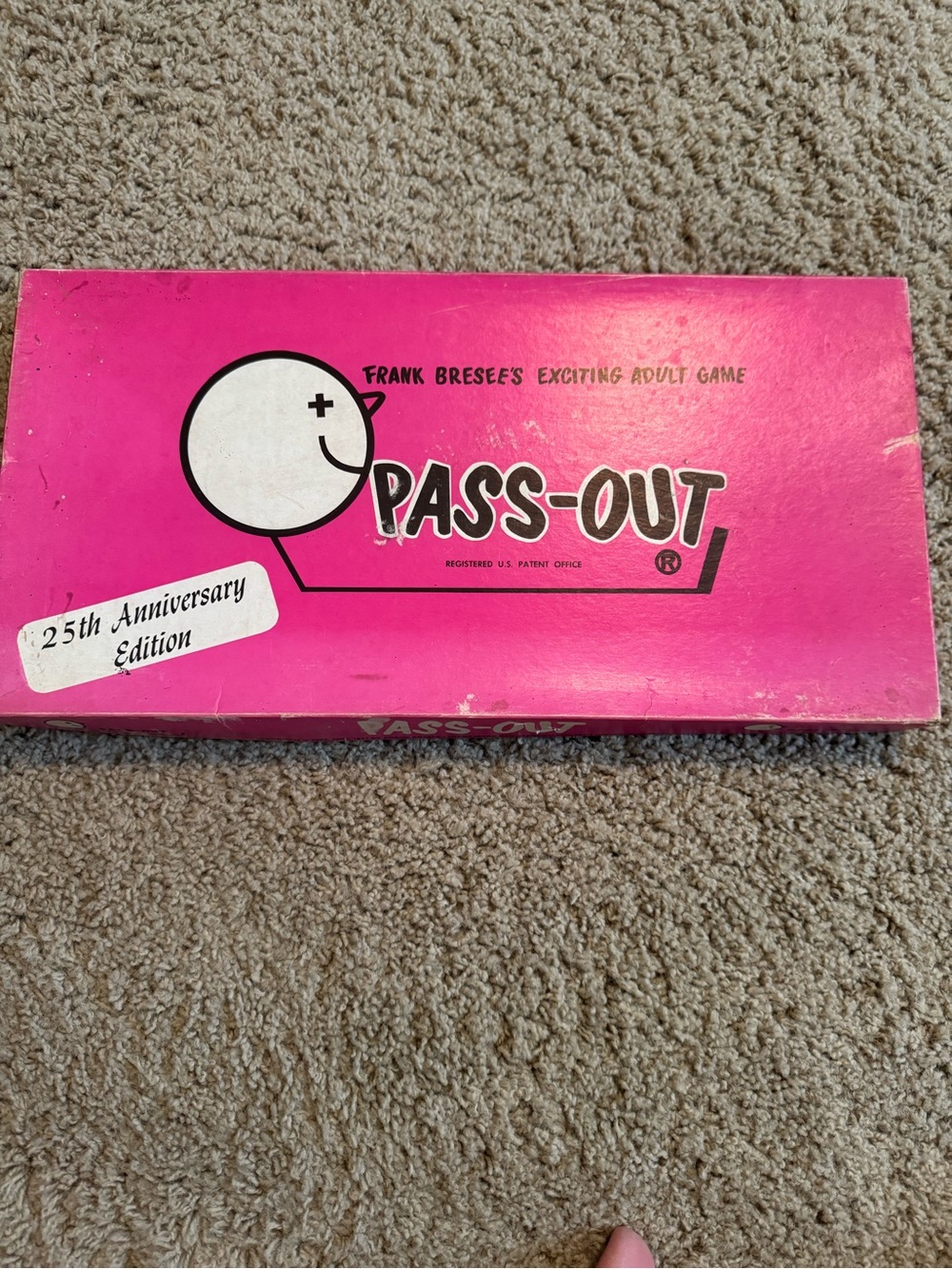 Vintage 1971 Pass-Out 25th Anniversary Edition Board Game